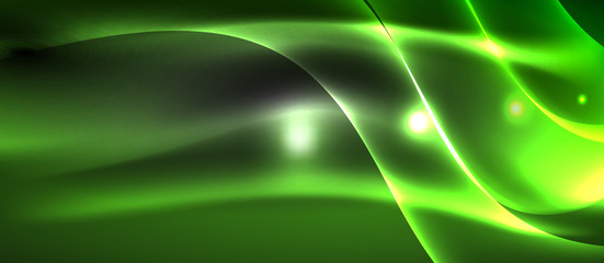 Fototapeta na wymiar Neon light waves