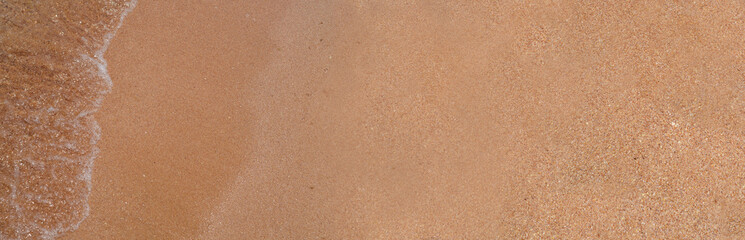 beautiful sandy beach and soft wave. Header, site