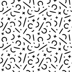 Memphis Seamless Pattern, vector illustrator