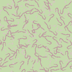 UFO camouflage of various shades of green, pink and violet colors