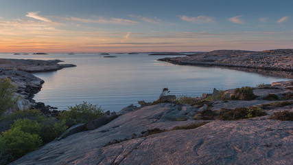 Sunset at T&aring;ngevik, on the West Coast of Sweden