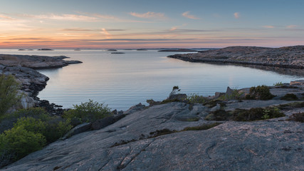 Sunset at Tångevik, on the West Coast of Sweden