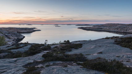 Sunset at Tångevik, on the West Coast of Sweden
