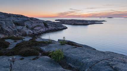 Sunset at Tångevik, on the West Coast of Sweden