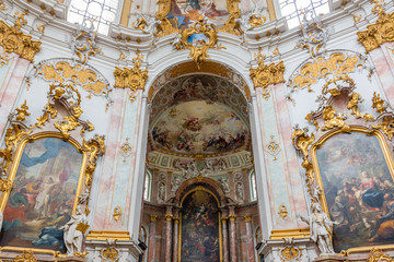 Obraz premium Kloster Ettal bei Oberammergau
