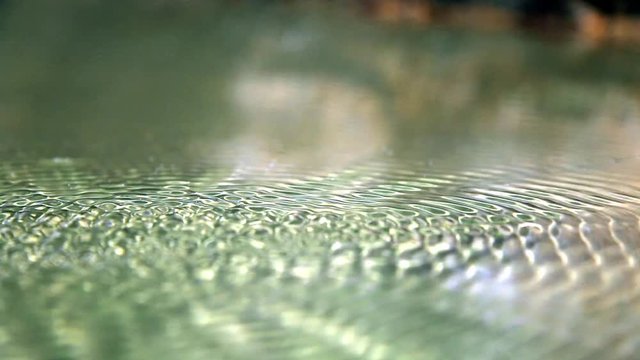 Cymatic Waves And Drops On The Surface Of The Water.