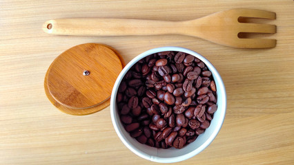 coffee beans in a bowl