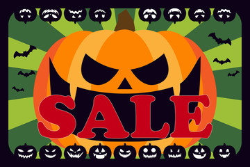 ベクターイラスト背景壁紙,ハロウィンパーティー,カボチャ,広告宣伝ポスター,コピースペース,無料素材