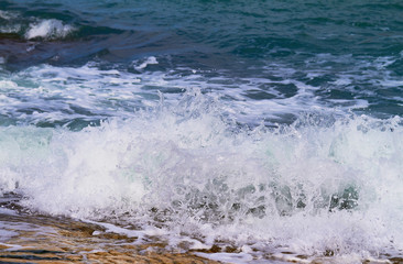 Windy blue sea - the power of nature