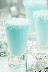 Three shots with Frost Jack cocktail	