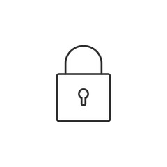 Lock, Encryption icon. Vector illustration, flat design.