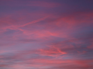 Sonnenuntergang Wolke Himmel Abendrot Violett