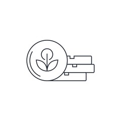 Medical pills. Vector linear icon on a white background.