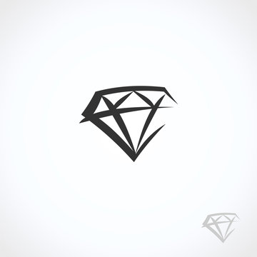 Diamond collection set. Collection icon diamonds. Vector