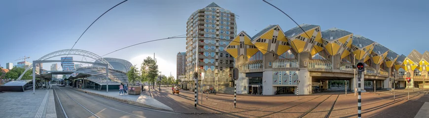 Crédence de cuisine en verre imprimé Rotterdam Rotterdam Kubushäuser
