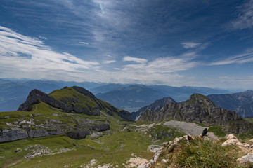 Naklejka premium Mountain panorama