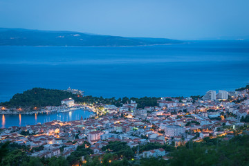 Blue hour, Makarska