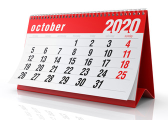 October 2020 Calendar