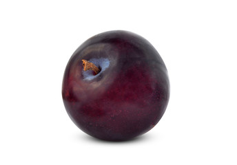Plum  isolated on white background
