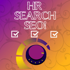 Fototapeta premium Conceptual hand writing showing Hr Search Ceo. Business photo showcasing Huanalysis resources seeking for new Chief Executive Officer