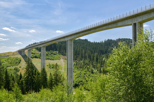 Bridge Valy, the tallest bridge in Slovakia but also in central Europe, located close to city of Cadca