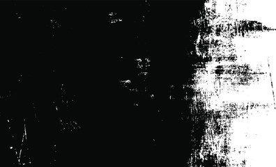 Uneven black and white texture vector. Distressed overlay texture. Grunge background. Abstract textured effect. Vector Illustration. Black isolated on white background. EPS10.