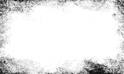 Uneven black and white texture vector. Distressed overlay texture. Grunge background. Abstract textured effect. Vector Illustration. Black isolated on white background. EPS10.