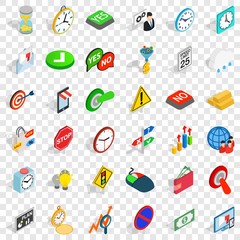 Fototapeta na wymiar Switch off icons set. Isometric style of 36 switch off vector icons for web for any design