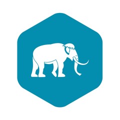 Mammoth icon. Simple illustration of mammoth vector icon for web