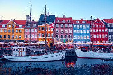Nyhavn is a historic and touristy place in Copenhagen