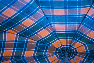 Arrière plan perspective et lignes tissu à carreaux