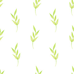 watercolor pattern with delicate twigs