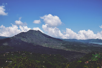 Fototapeta premium Mount Batur is volcano. Bali, Indonesia.