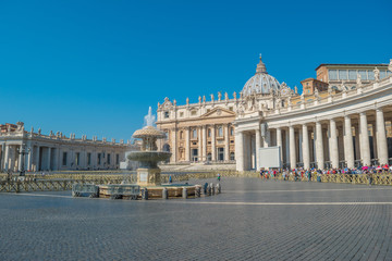 Bernini's Fountain and St. Peter's Square in the Vatican