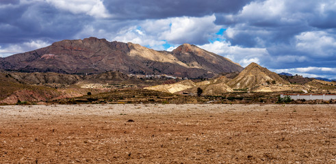 The Badlands of Abanilla and Mahoya near Murcia in Spain