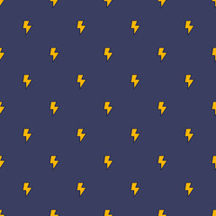 seamless pattern with signs of lightnings