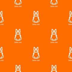 Safety belt pattern vector orange for any web design best