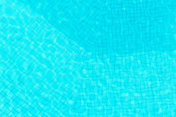 Refreshing swimming pool sunny day, with blue water relax vacation concept