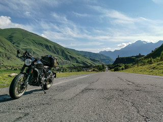 Fototapeta na wymiar motorcycle travel