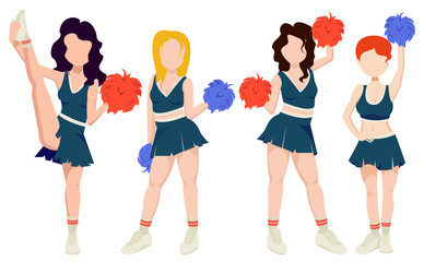 Set, beautiful Girls