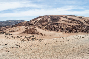 Fototapeta na wymiar View of desert volcano el Teide in Tenerife Spain