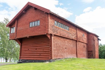Fototapeta na wymiar Old building Ornasstugan in Sweden