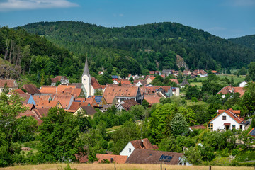 Fototapeta na wymiar The town of Hohenburg, Upper Palatinate in Bavaria, Germany