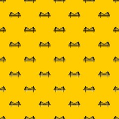 Bridge pattern seamless vector repeat geometric yellow for any design