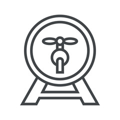 Line icon beer barrel