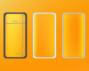Mesh, yellow colored phone backgrounds kit.