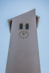 A clocktower in nordic design, Mordrup Church