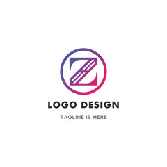 Cricle Letter Z Premium Logo Template