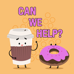 Word writing text Can We Help. Business concept for Offering assistance support expert advice for your problems