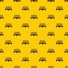 Railway arch bridge pattern seamless vector repeat geometric yellow for any design